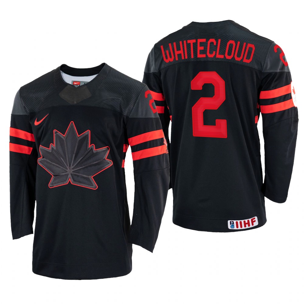 Zach Whitecloud Canada Black Jersey 2022 IIHF World Championship