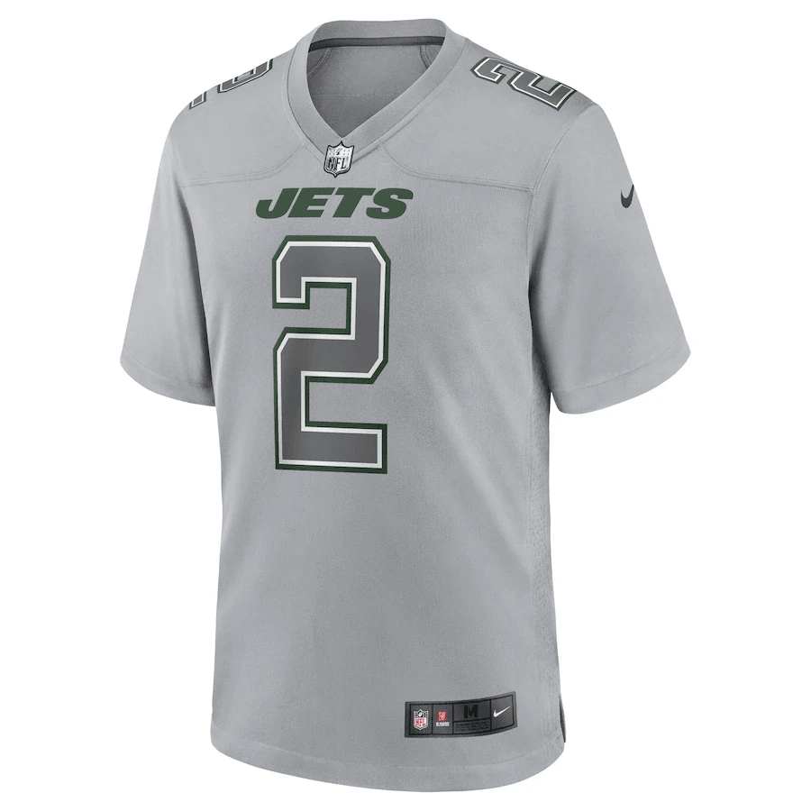 Zach Wilson 2 New York Jets Men Atmosphere Fashion Game Stitched Jersey – Gray