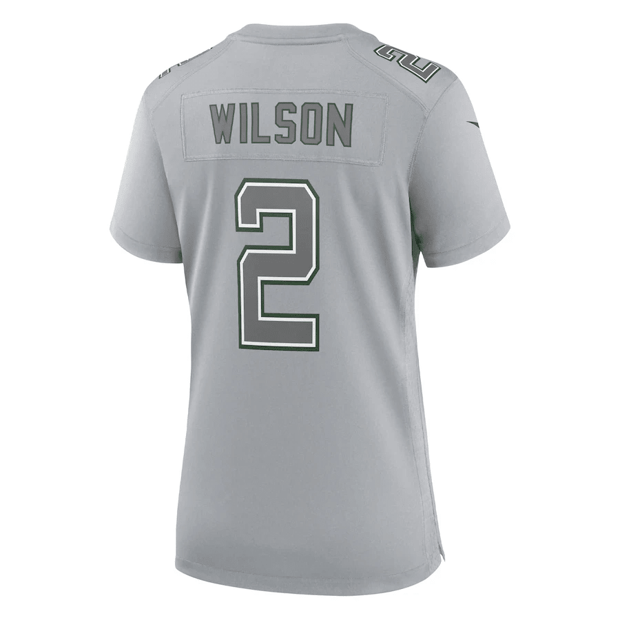 Zach Wilson New York Jets Women’s Atmosphere Fashion Game Stitched Jersey – Gray