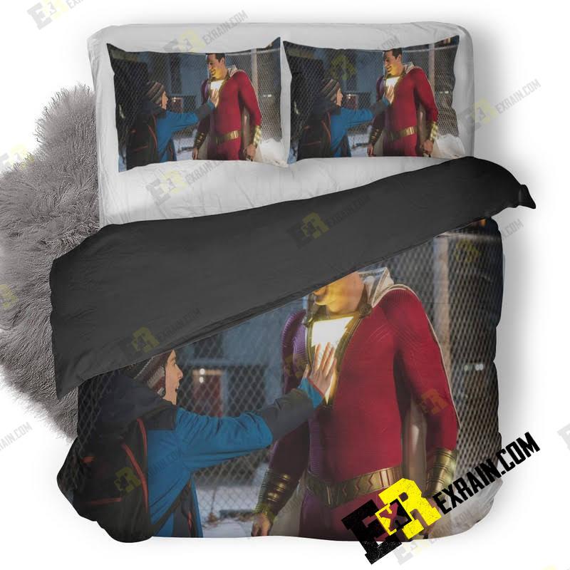 Zachary Levi And Asher Angel In Shazam Movie 3D Customized Duvet Cover Bedding Set