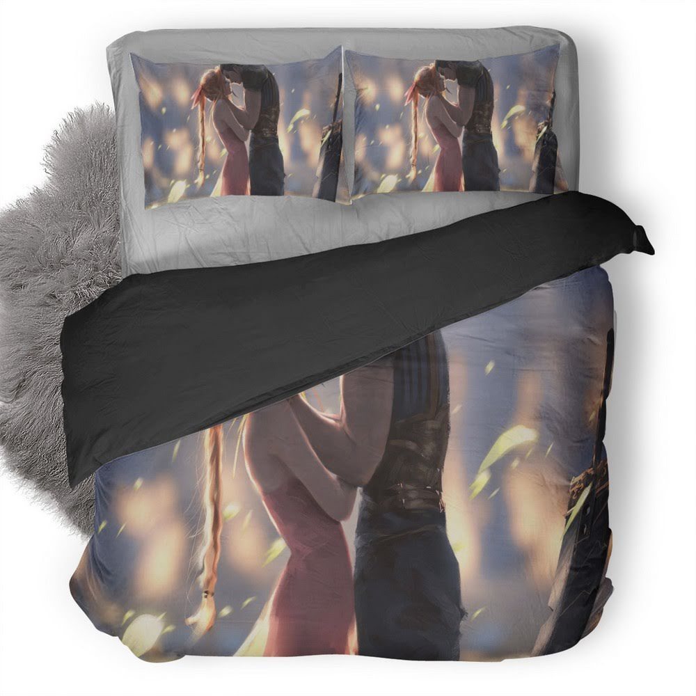 Zack And Aerith Final Fantasy X 3D Customized Duvet Cover Bedding Set