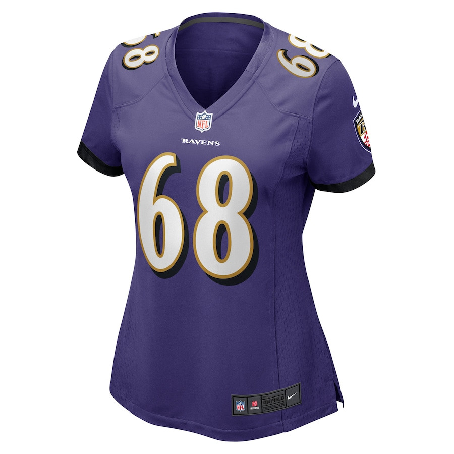 Zack Johnson Baltimore Ravens Women’s Home Game Player Stitched Jersey – Purple