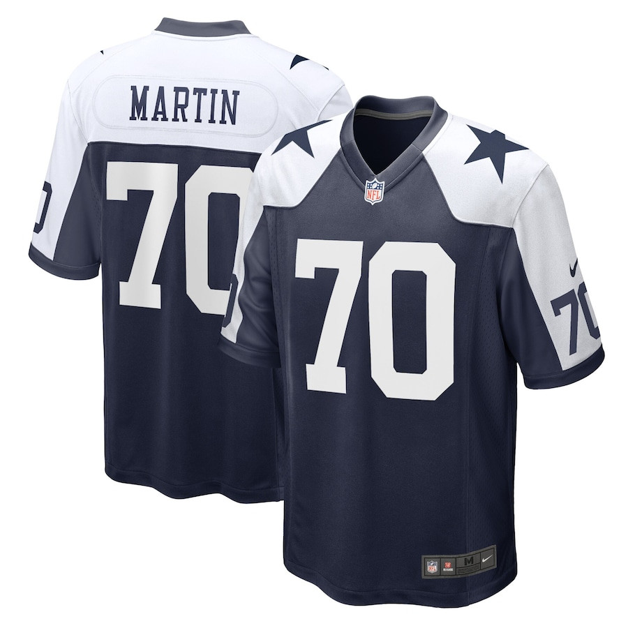 Zack Martin 70 Dallas Cowboys Game Alternate Youth Stitched Jersey – Navy