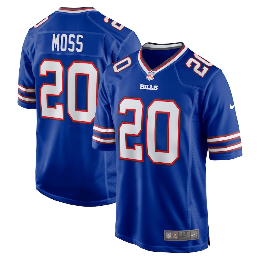 Zack Moss 20 Buffalo Bills Team Game Player Stitched Jersey – Royal