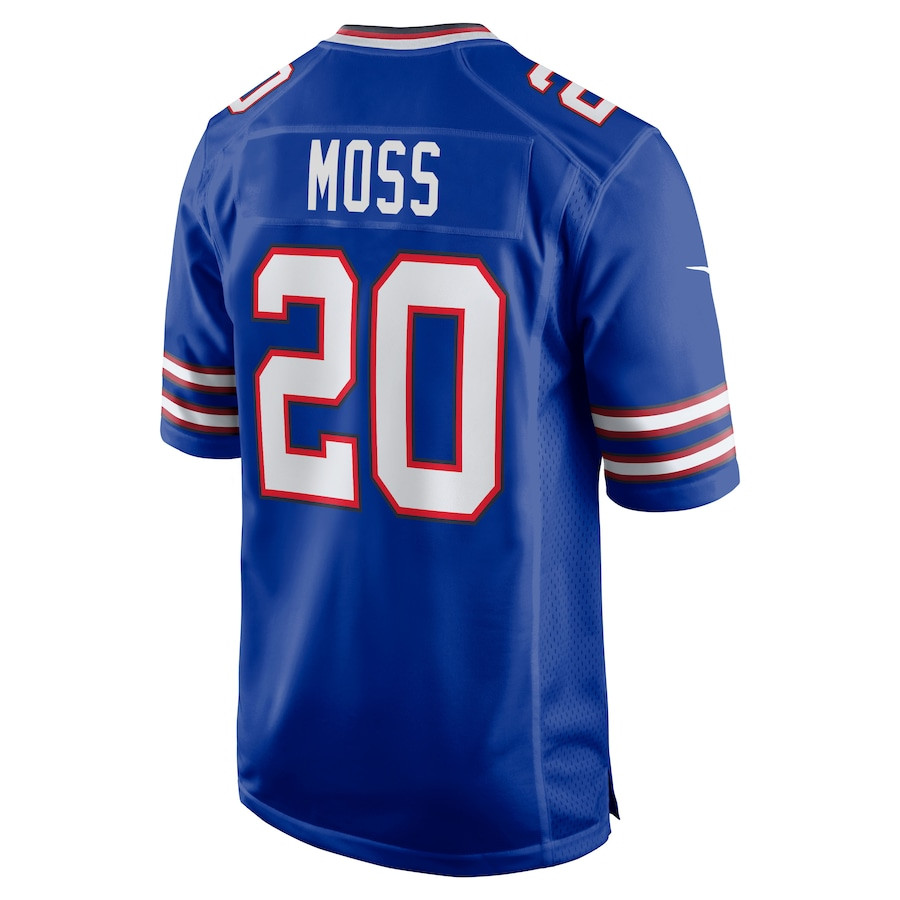 Zack Moss 20 Buffalo Bills Team Game Player Stitched Jersey – Royal