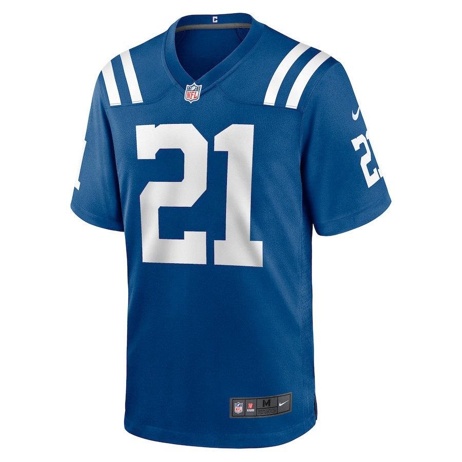Zack Moss Indianapolis Colts Game Player Stitched Jersey – Royal