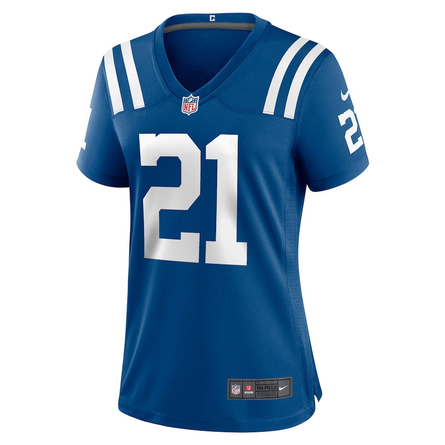 Zack Moss Indianapolis Colts Women’s Game Player Stitched Jersey – Royal