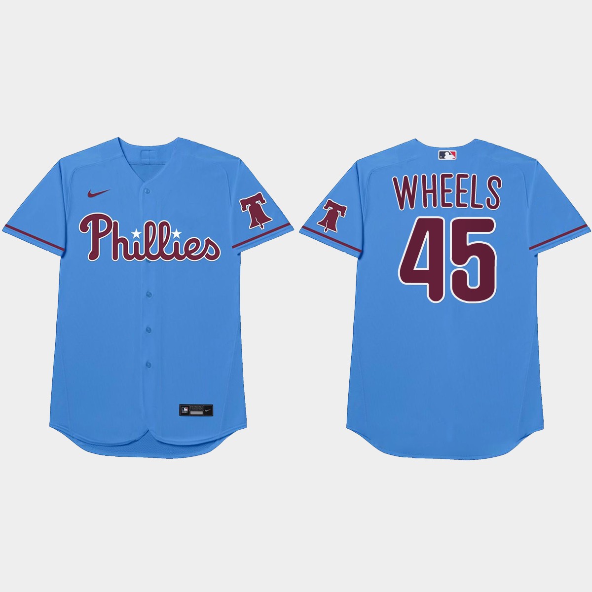 Zack Wheeler Nickname Phillies 2021 Players' Weekend Wheels Jersey - Blue