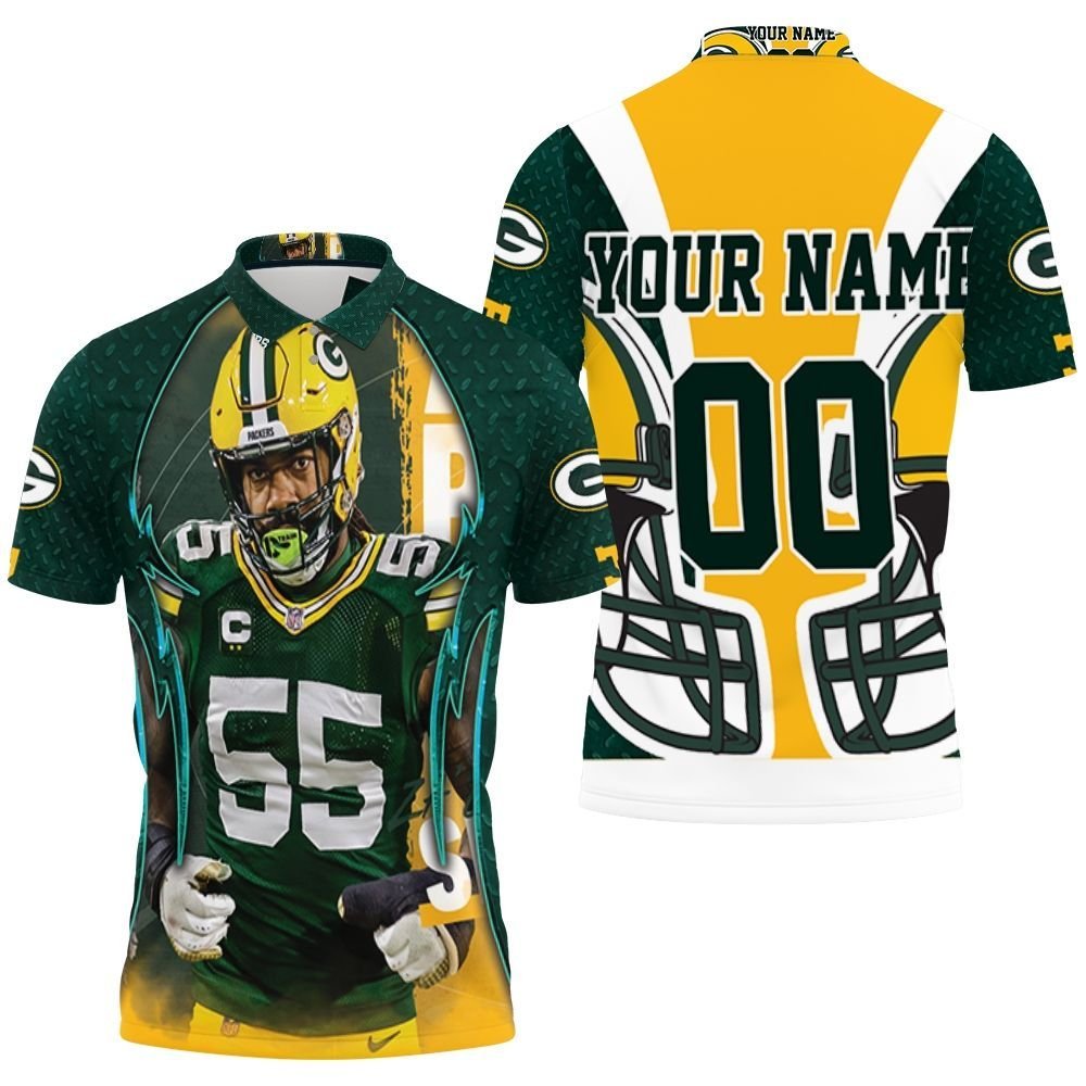 Zadarius Smith 55 Green Bay Packers Nfc North Champions Super Bowl 2021 Personalized Polo Shirt