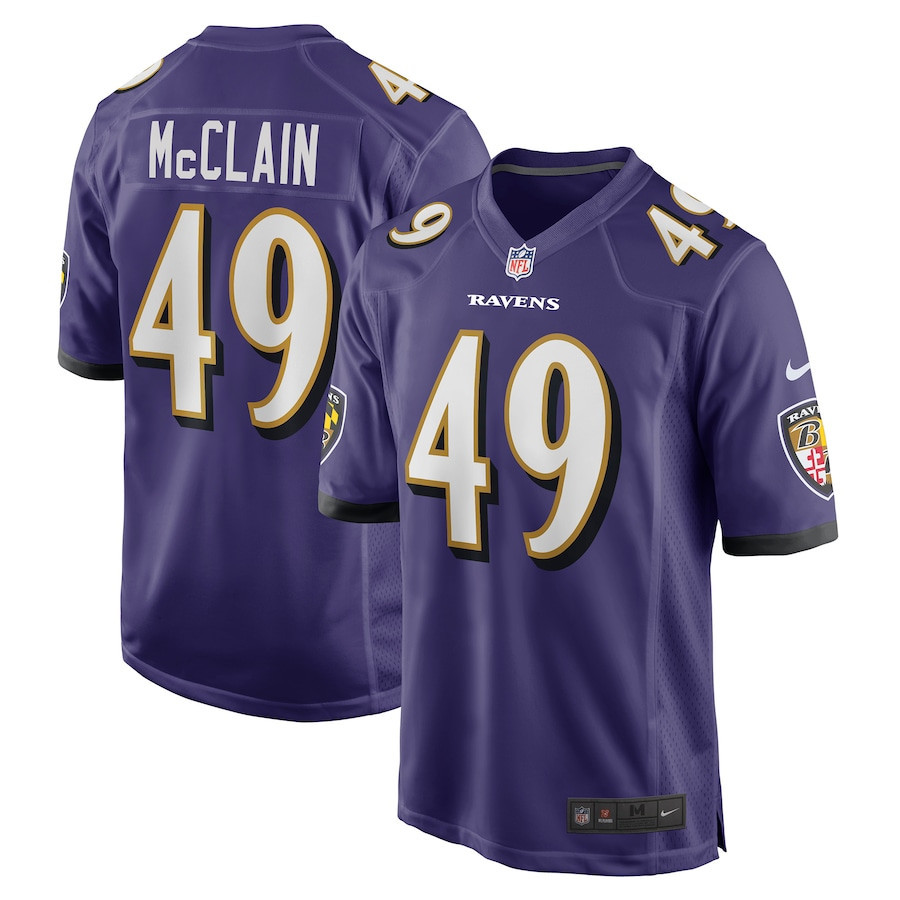 Zakoby McClain Baltimore Ravens Player Game Stitched Jersey – Purple