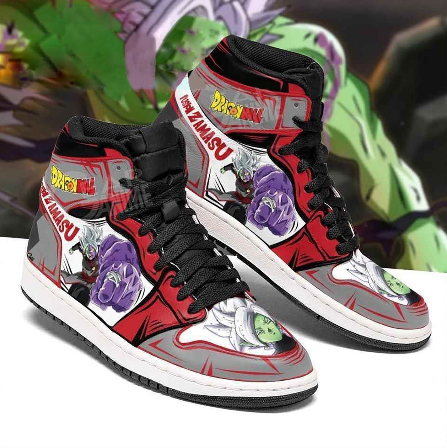 Zamasu Dragon Ball Super Dragon Ball Z Anime 9 High Top Air Jordan Sneaker, Air Jordan Hightop