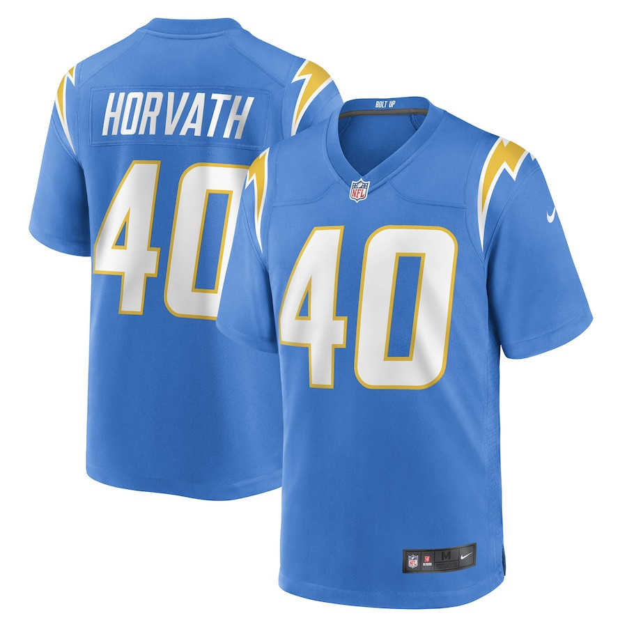 Zander Horvath Los Angeles Chargers Stitched Jersey – Powder Blue
