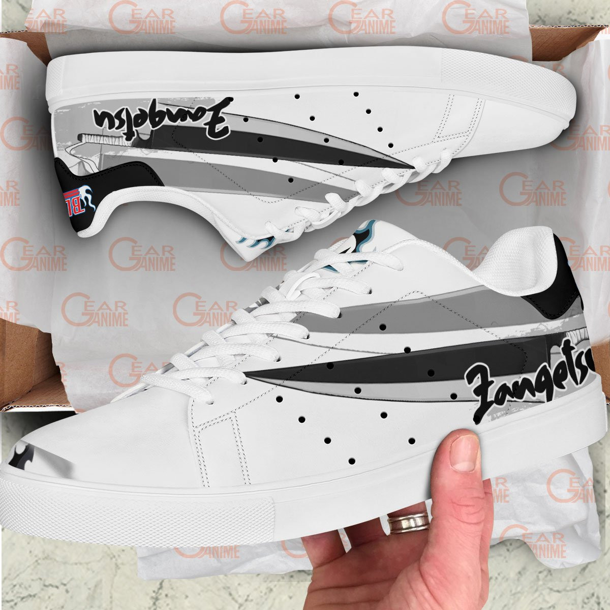 Zangetsu Skate Sneakers Custom Anime Bleach Shoes