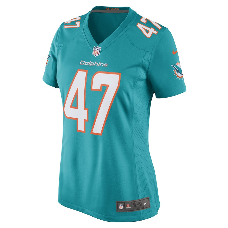ZaQuandre White Miami Dolphins Women’s Stitched Jersey – Aqua