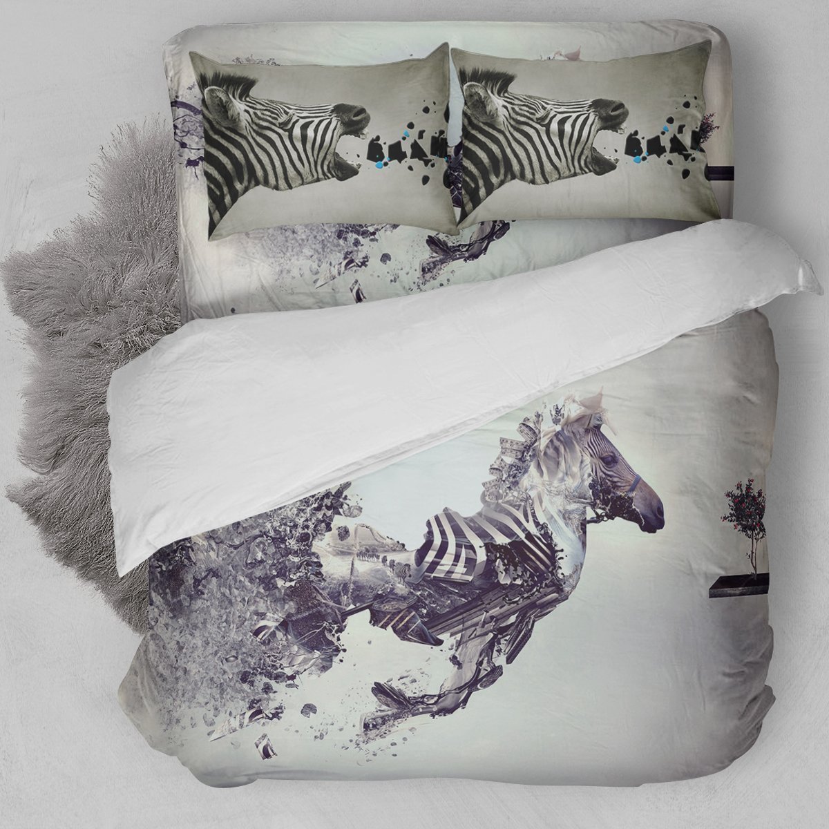 Zebra Duvet Cover Bedding Set