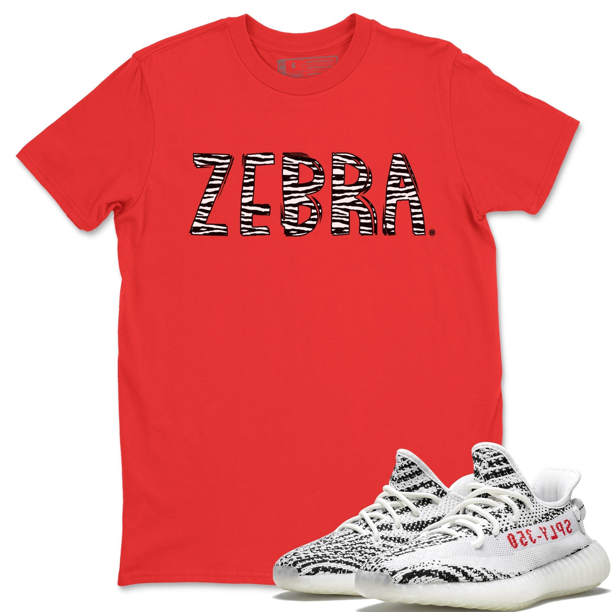 Zebra Letters Unisex Tshirt – Yeezy 350 Zebra