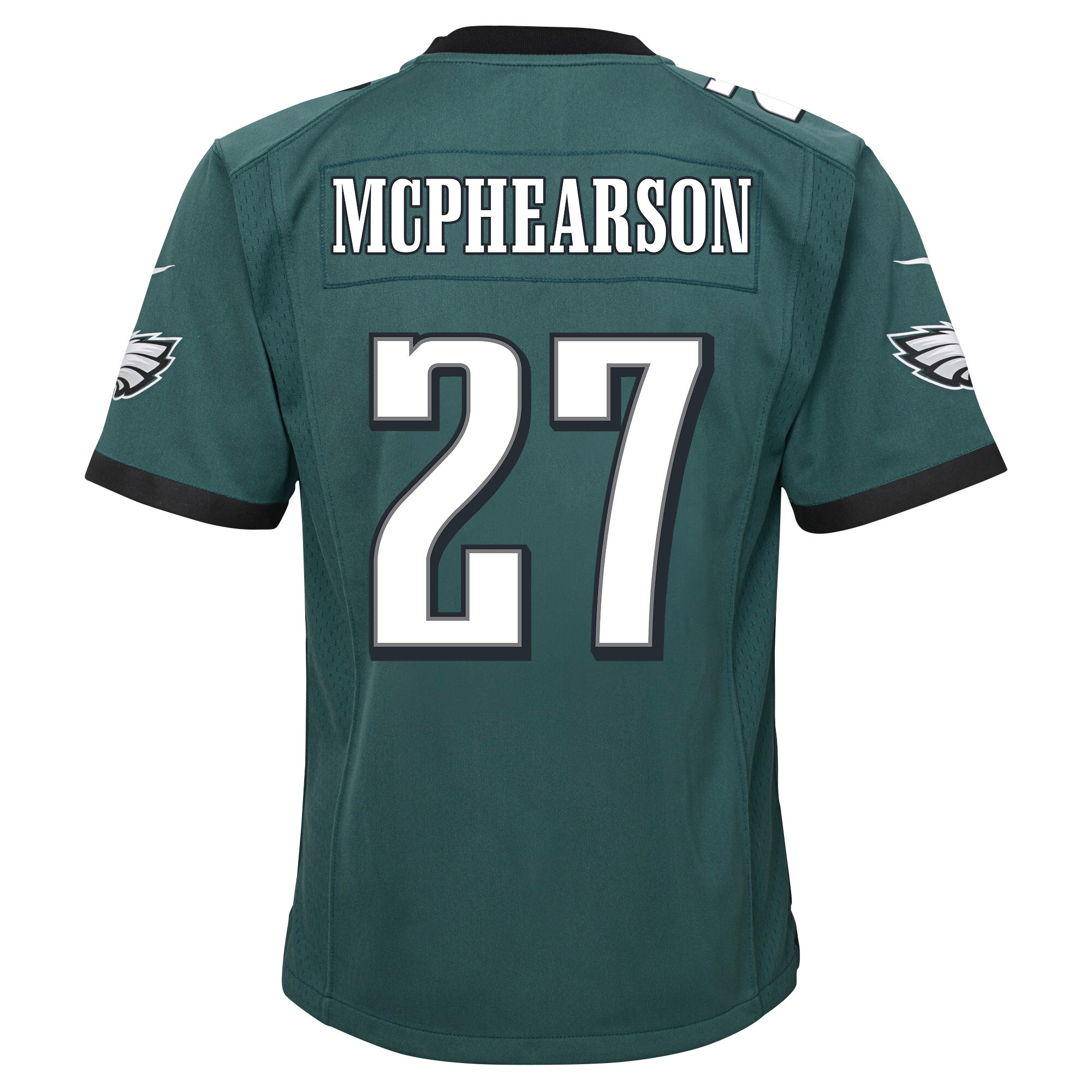 Zech McPhearson 27 Philadelphia Eagles Super Bowl LVII Champions 2 Stars 2 Stars Youth Game Stitched Jersey – Black