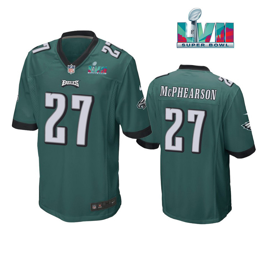 Zech McPhearson 27 Philadelphia Eagles Super Bowl LVII Game Player Men Stitched Jersey – Green