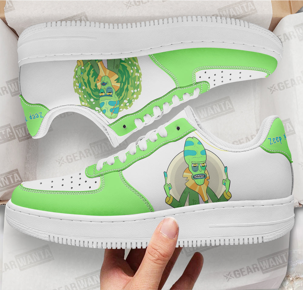 Zeep Xanflorp Rick and Morty Custom Air Sneakers