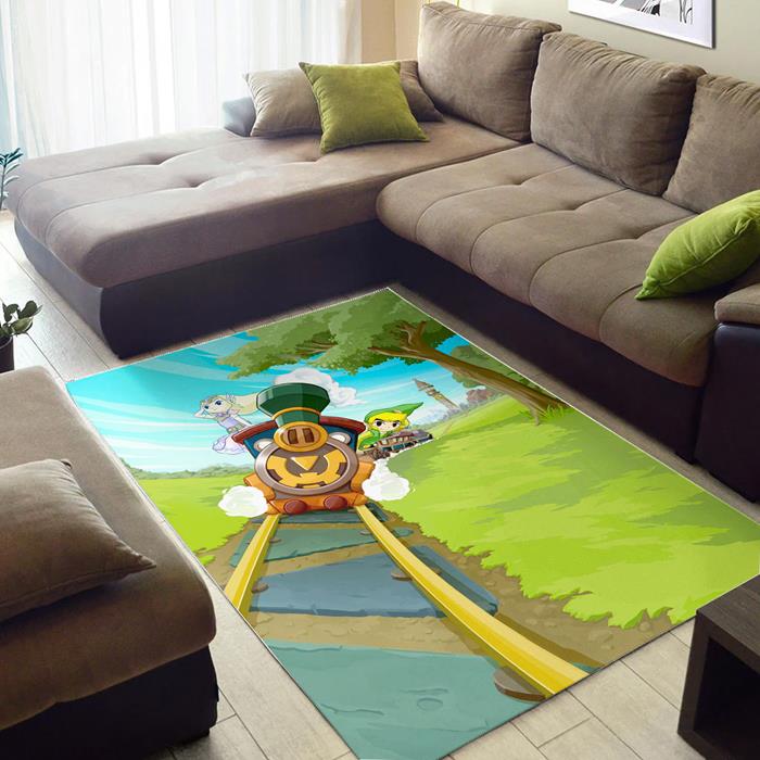 Zelda Spirit Tracks Rectangle Rug – Custom Size And Printing