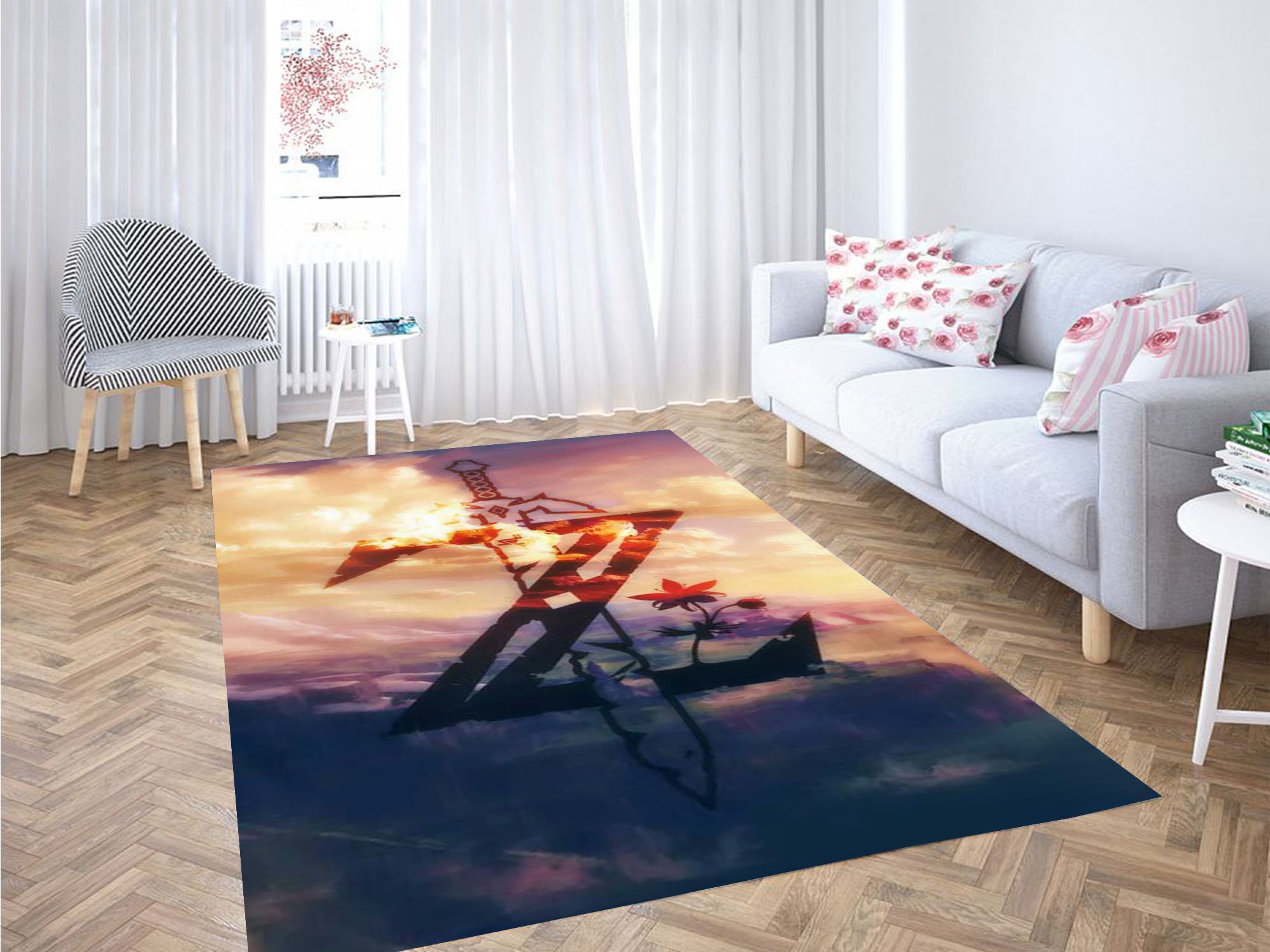Zelda Sword In The Sky Carpet Rectangle Rug