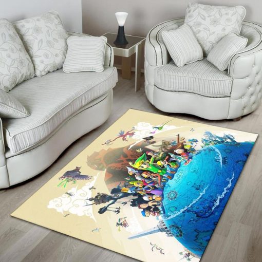 Zelda Wind Waker Rectangle Rug – Custom Size And Printing