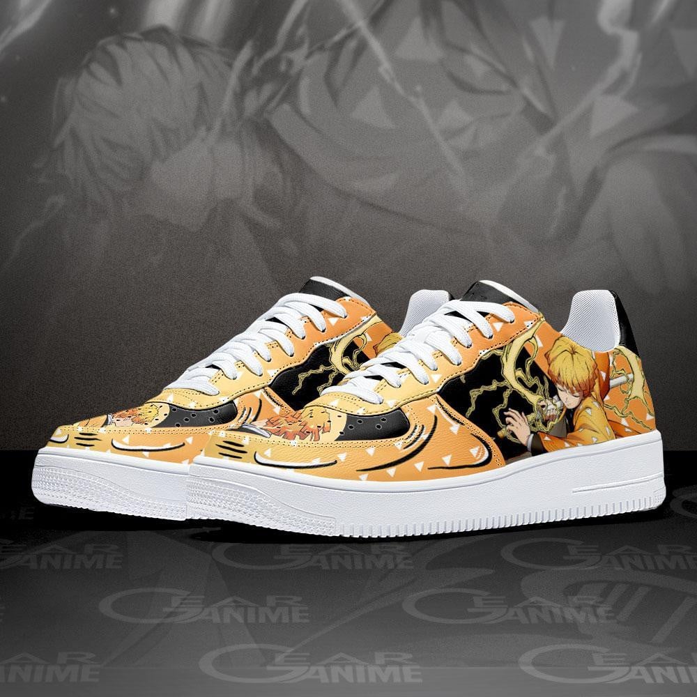 Zenitsu Agatsuma Air Sneakers Custom Anime Demon Slayer Shoes