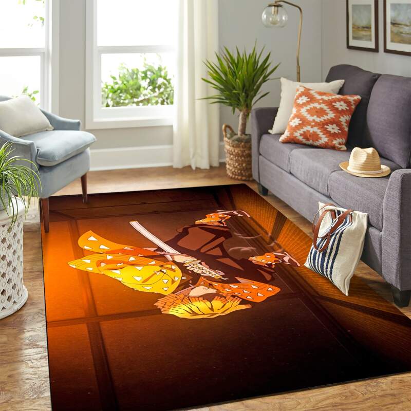 Zenitsu Agatsuma De Guardianes Carpet Floor Area Rectangle Rug