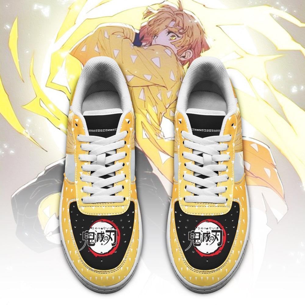Zenitsu Air Sneakers Custom Demon Slayer Anime Shoes