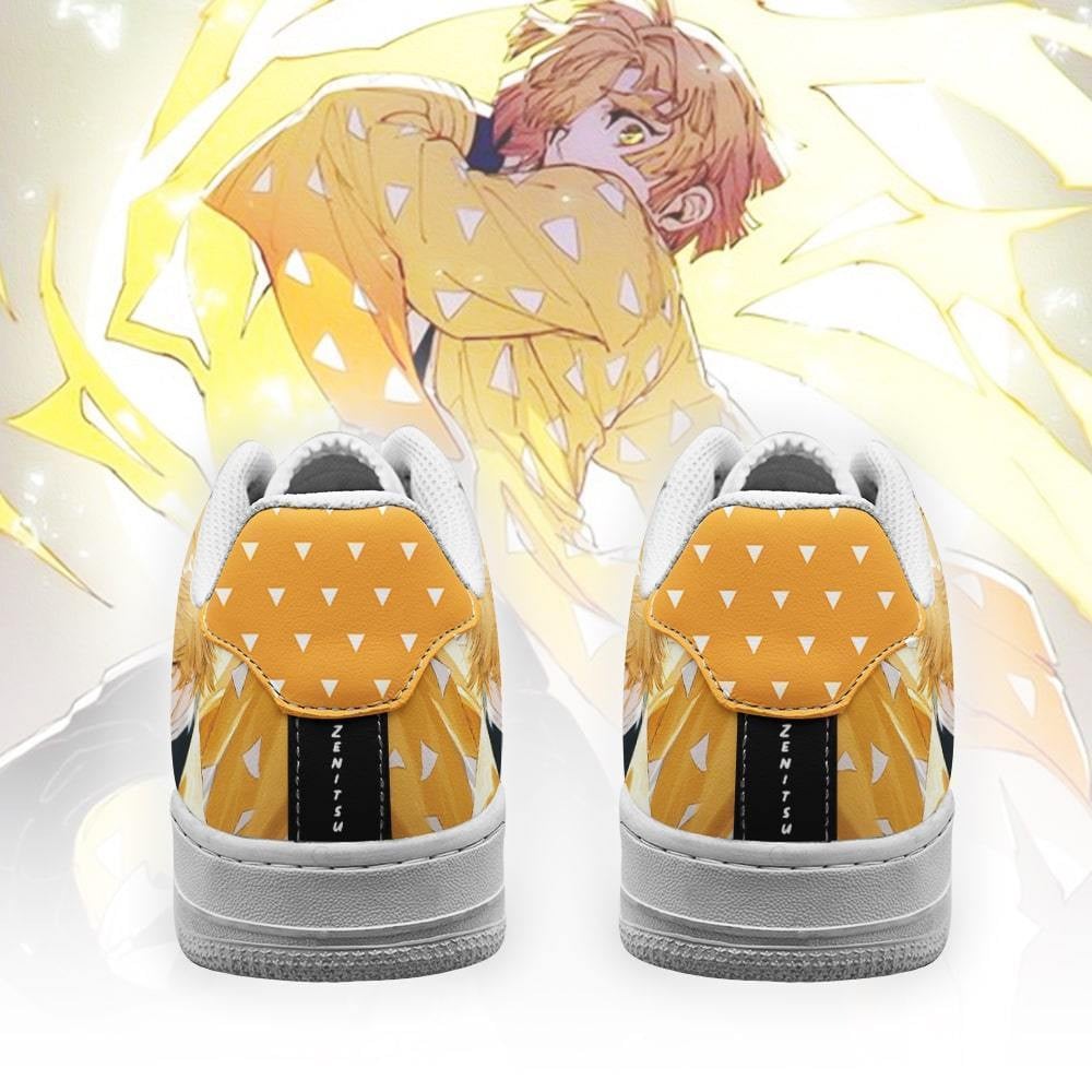 Zenitsu Air Sneakers Custom Demon Slayer Anime Shoes