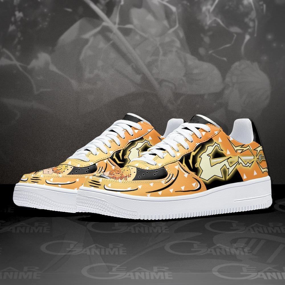 Zenitsu Air Sneakers Custom Thunder Breathing Anime Demon Slayer Shoes