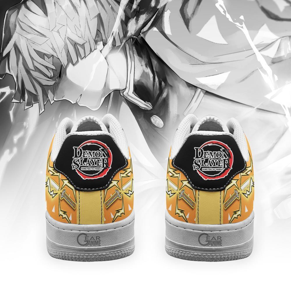 Zenitsu Air Sneakers Custom Thunder Breathing Anime Demon Slayer Shoes