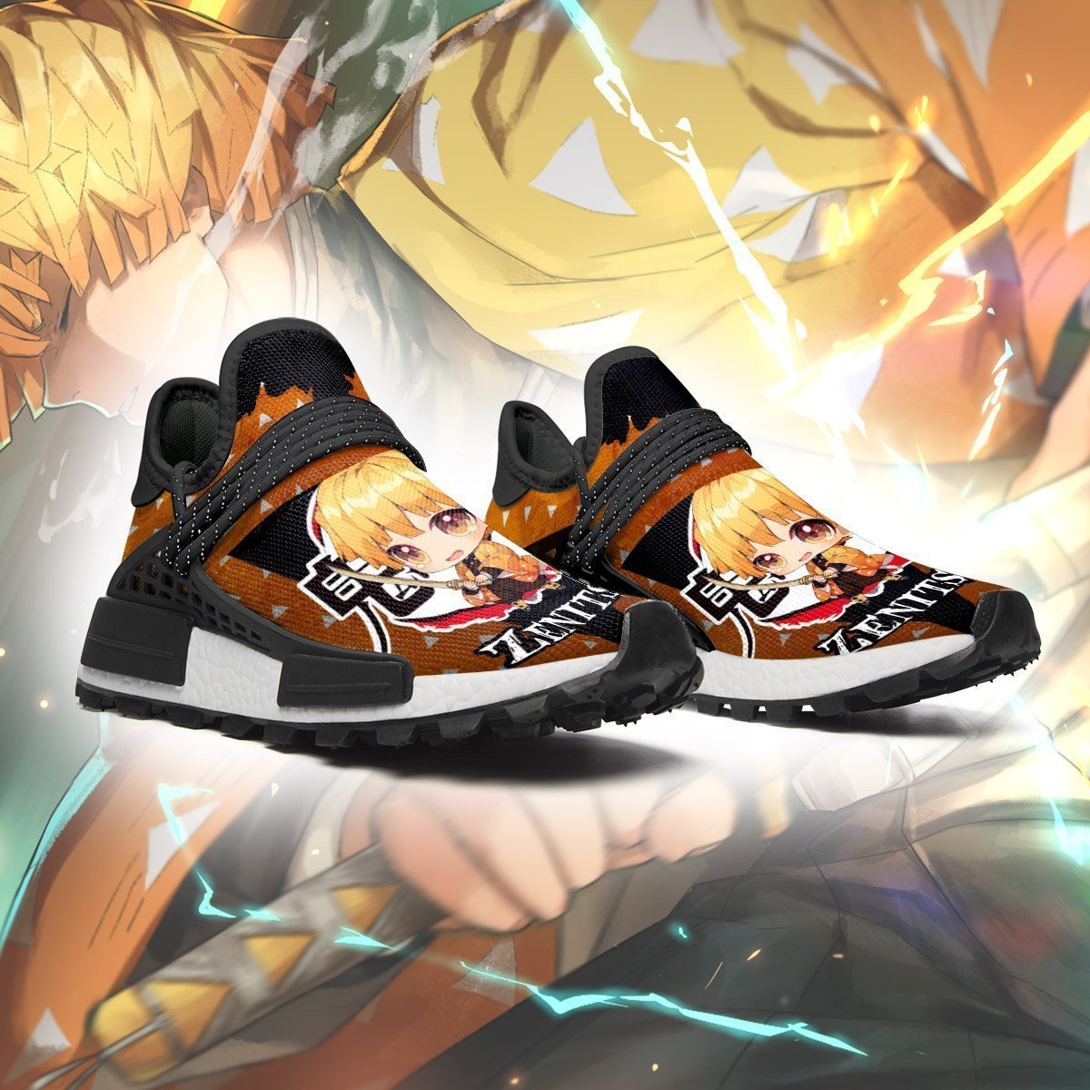 Zenitsu Shoes Demon Slayer Anime Sneakers, NMD Shoes