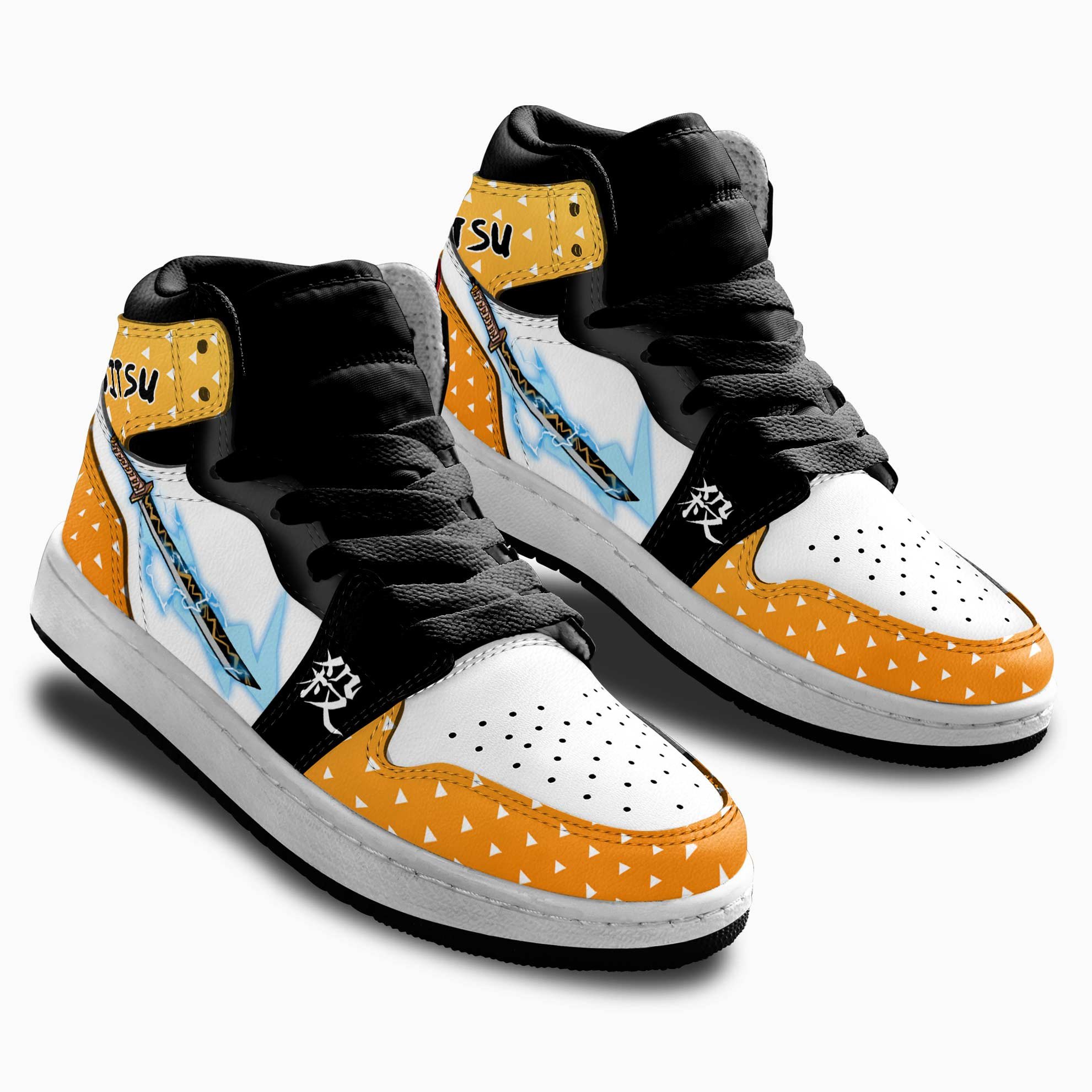 Zenitsu Skills Kids Sneakers Demon Slayer Anime Shoes For Kids
