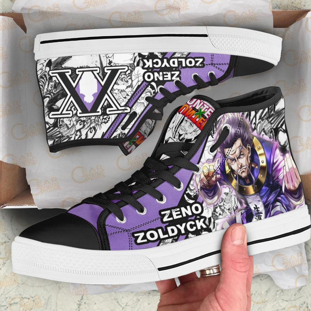 Zeno Zoldyck High Top Shoes Custom Manga Anime Hunter X Hunter Sneakers