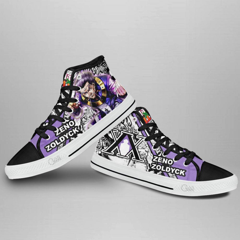 Zeno Zoldyck High Top Shoes Custom Manga Anime Hunter X Hunter Sneakers