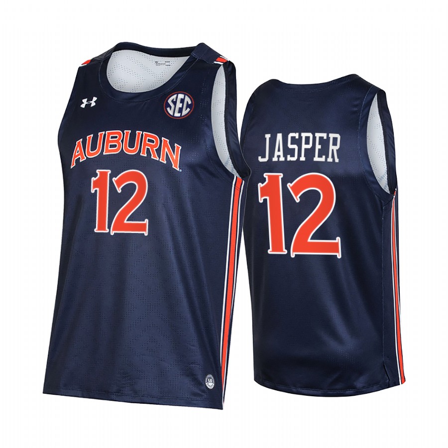 Zep Jasper Auburn Tigers Navy Jersey 2021-22 College