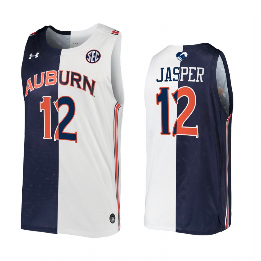 Zep Jasper Auburn Tigers Navy White Jersey 2022 Split Edition Unite As One