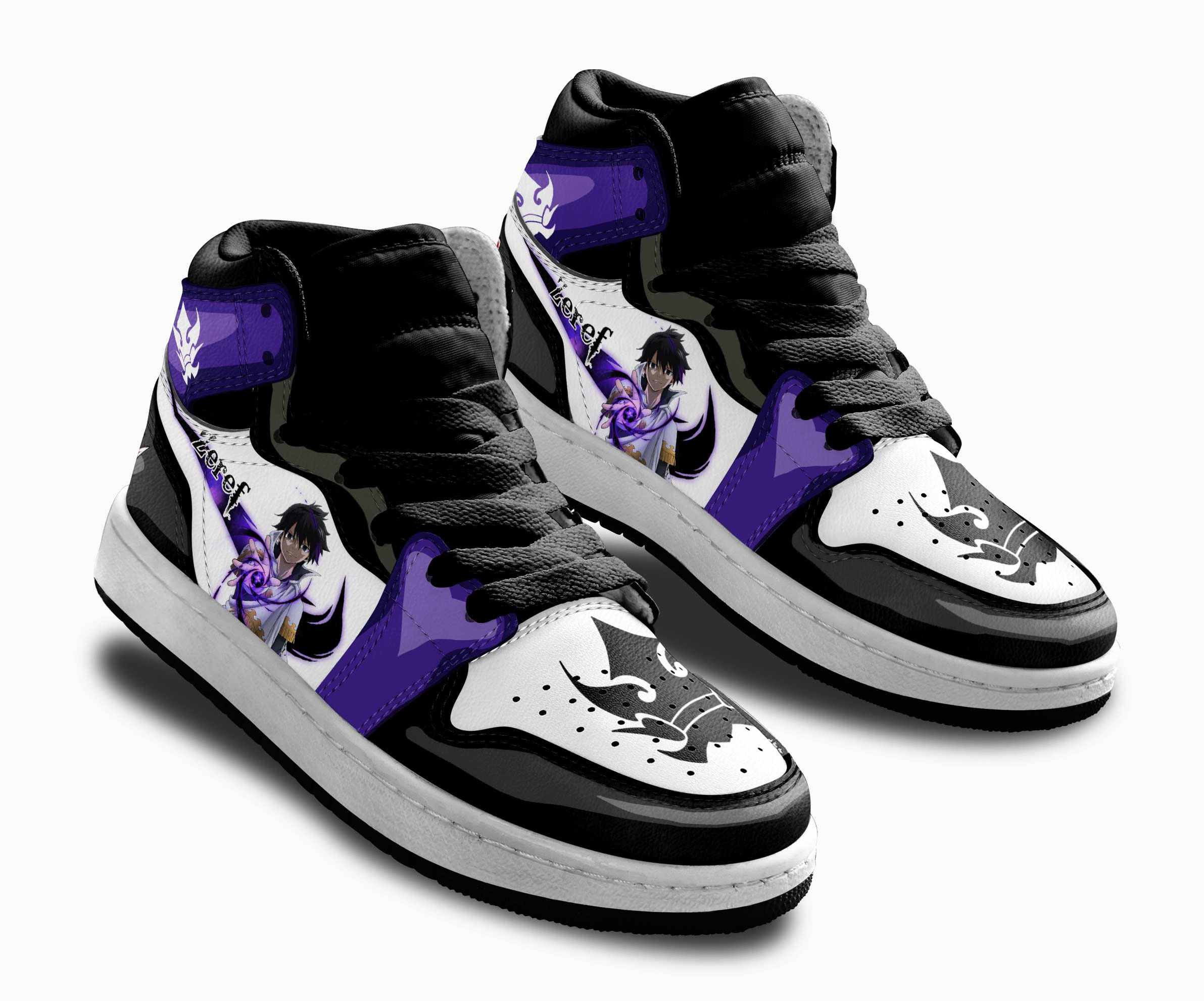 Zeref Kids Sneakers Custom Fairy Tail Anime Shoes For Kids