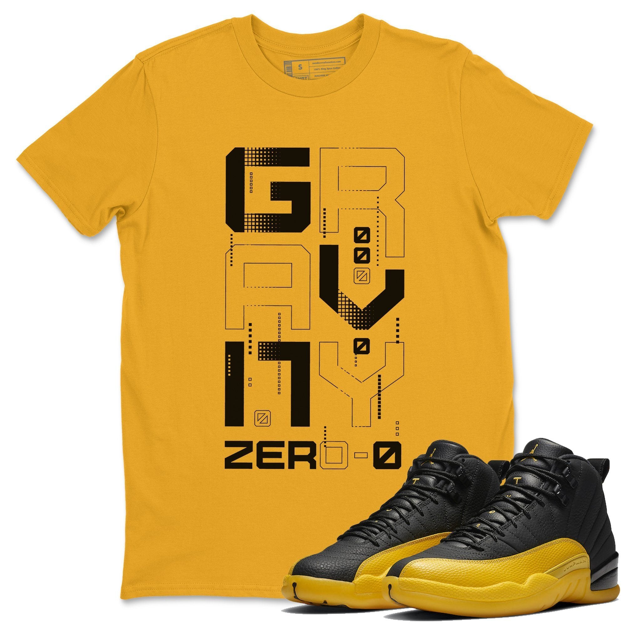 Zero Gravity Unisex Tshirt – Air Jordan 12 University Gold