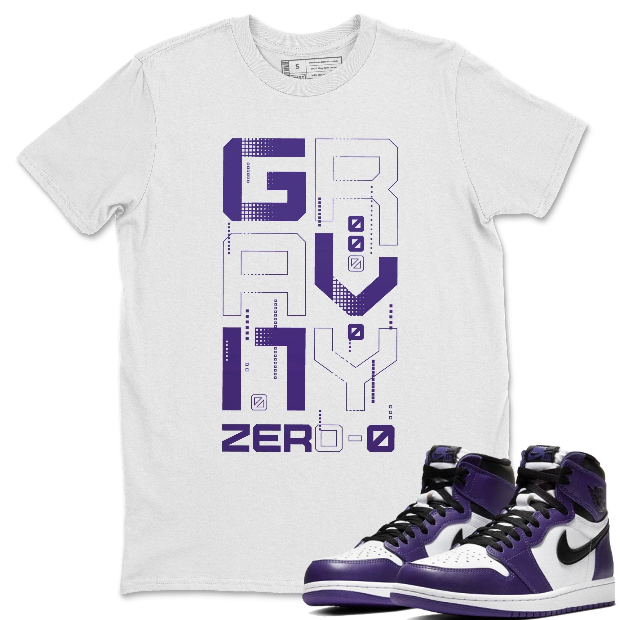 Zero Gravity Unisex Tshirt – Air Jordan 1 Court Purple