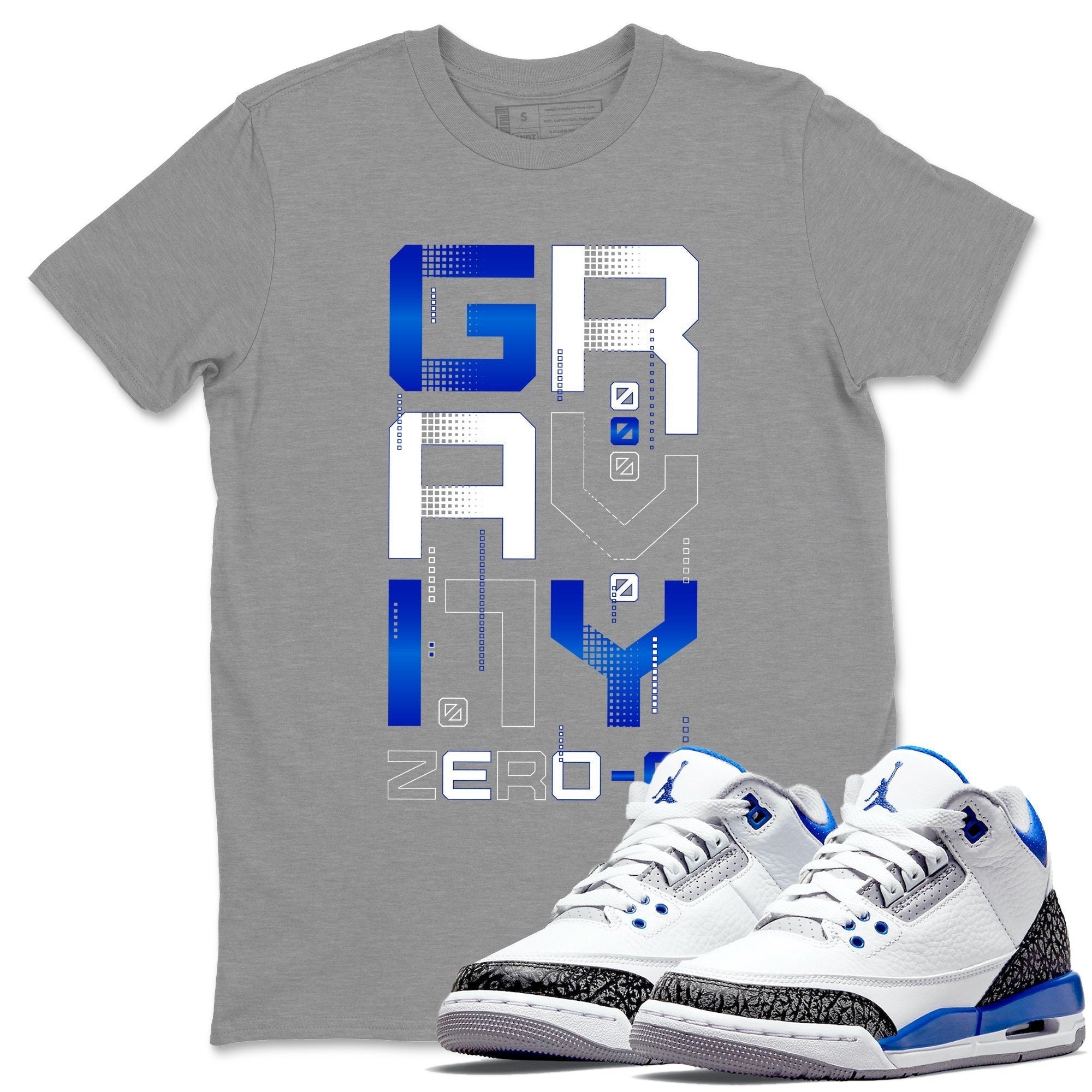 Zero Gravity Unisex Tshirt – Air Jordan 3 Racer Blue