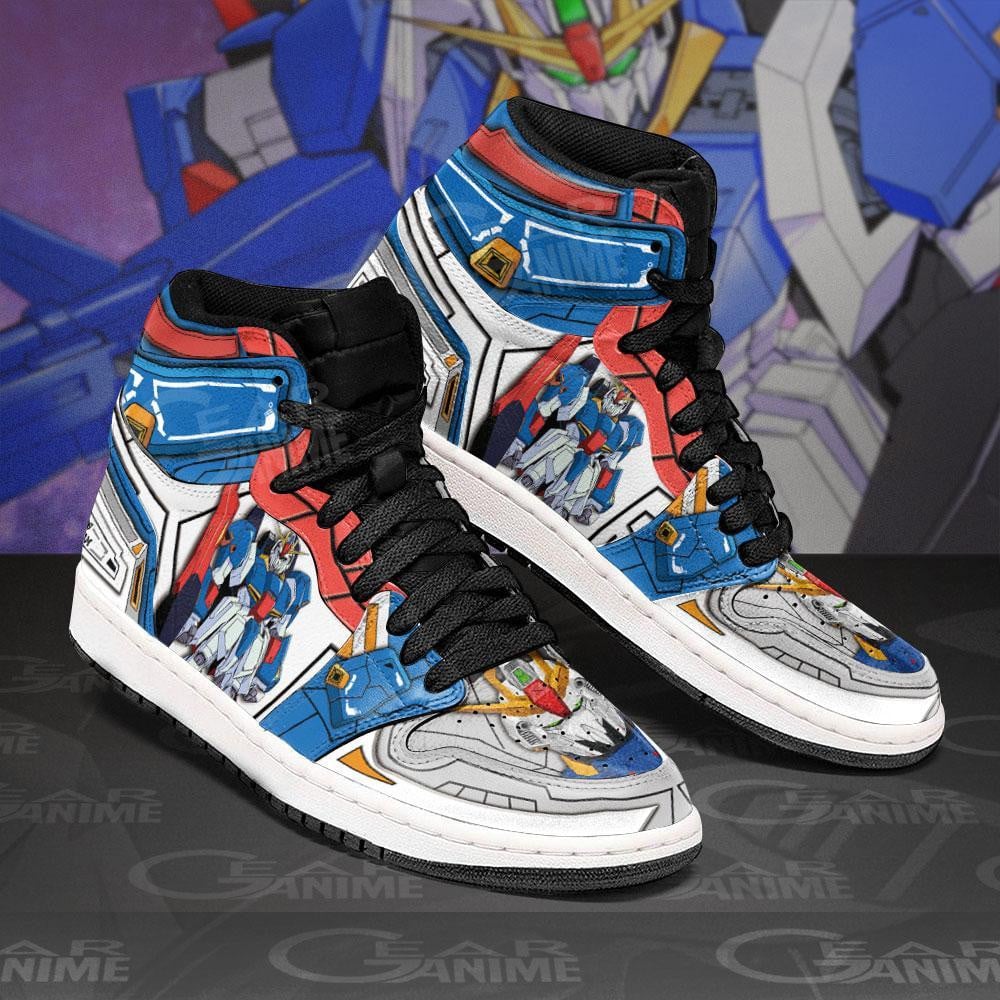 Zeta Gundam JD1s Sneakers Anime Gundam Shoes, Air Jordan Hightop
