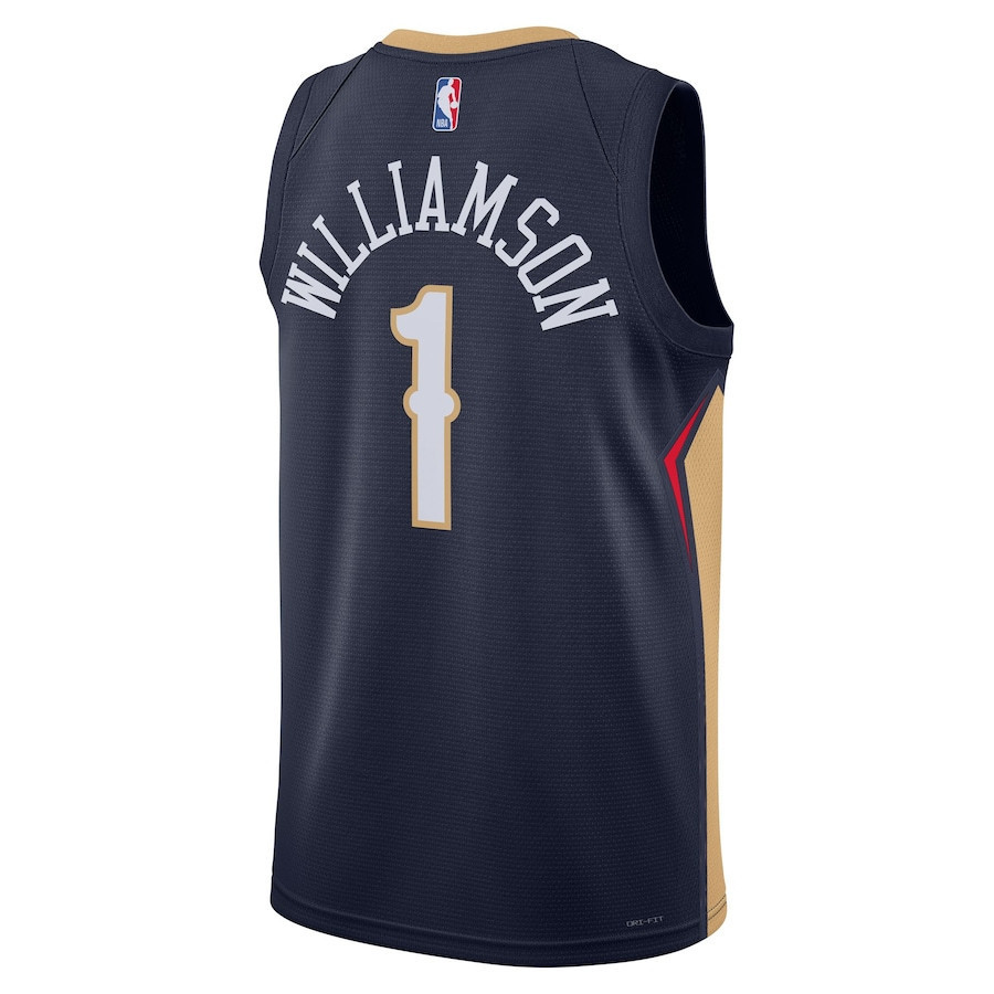 Zion Williamson 1 New Orleans Pelicans Men 2022/23 Swingman Stitched Jersey – Icon Edition