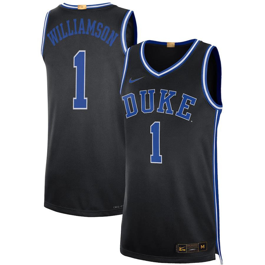 Zion Williamson Duke Blue Devils Player Limited Basketball Stitched Jersey – Black