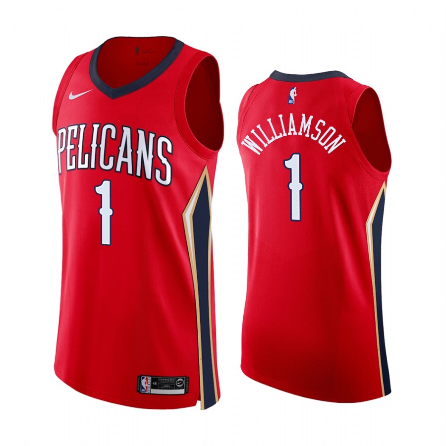 Zion Williamson New Orleans Pelicans Red Statement Edition 2020-21 Jersey