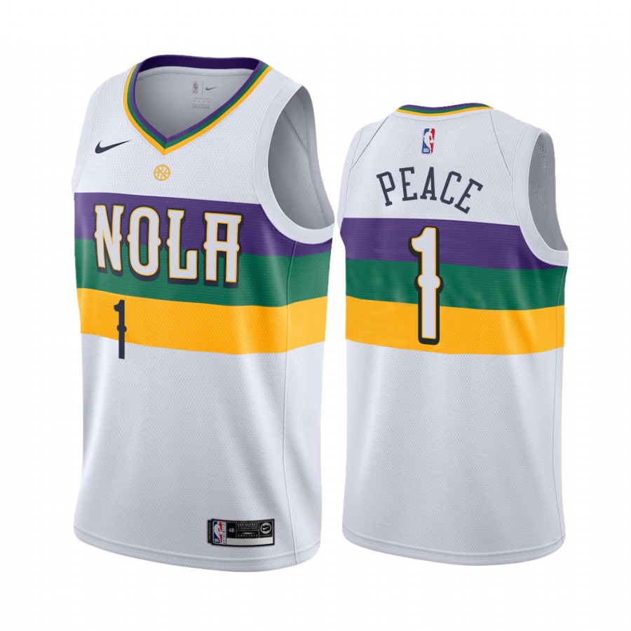 Zion Williamson Peace Pelicans City Jersey