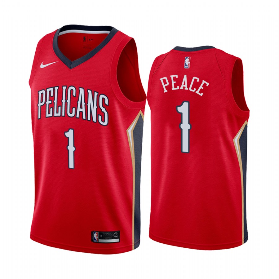 Zion Williamson Peace Pelicans Statement Jersey