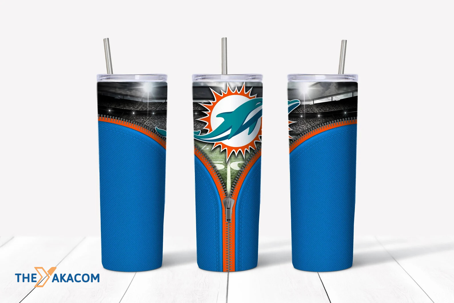 Zipper Opening Stadium Miami Dolphins Tumbler