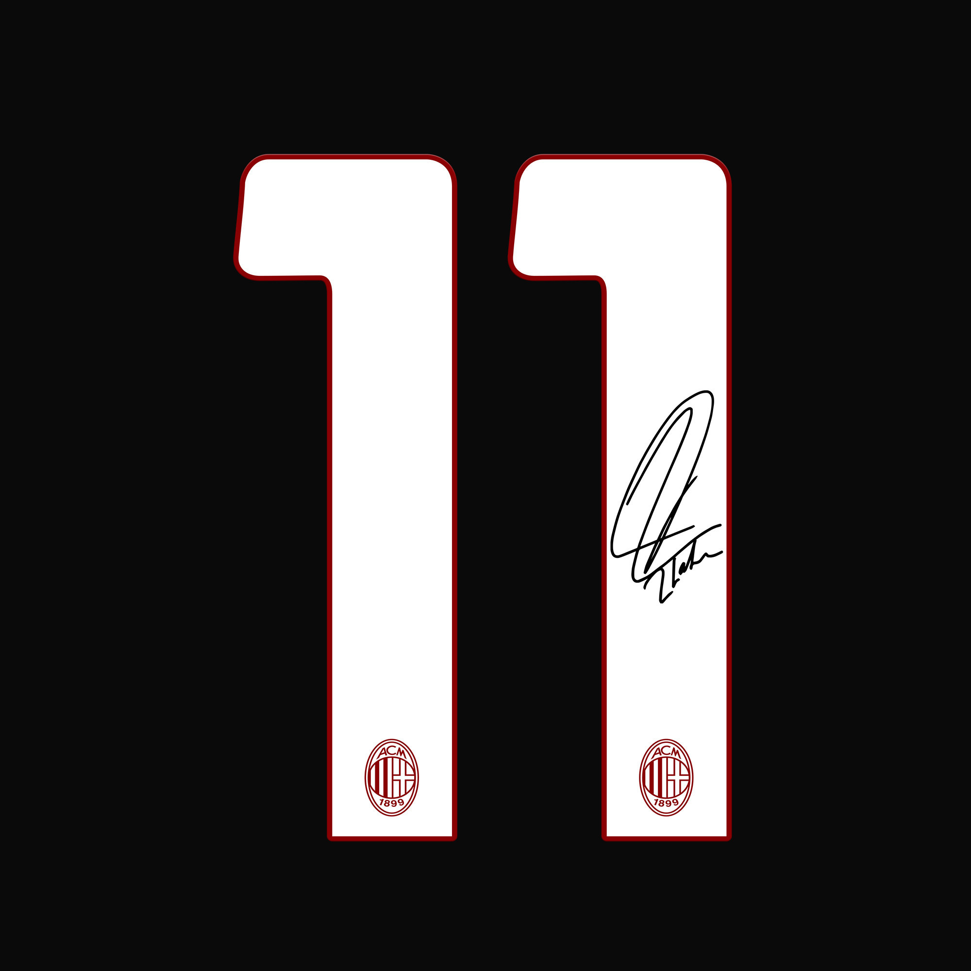 Zlatan Ibrahimovic 11 Signed AC Milan 2022/23 Home Men Soccer Jersey – Red/Black